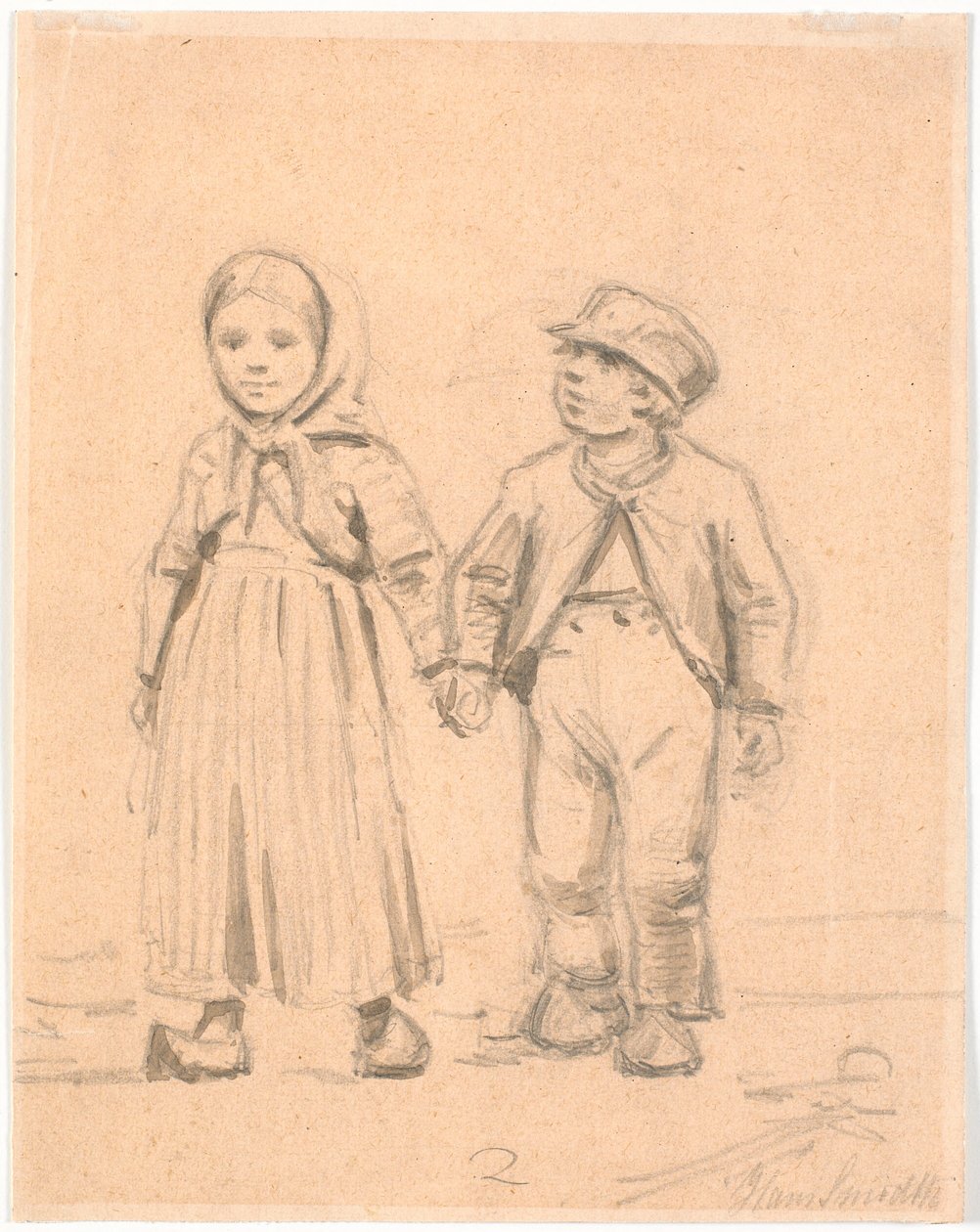Due bambini del popolo da Hans Smidth