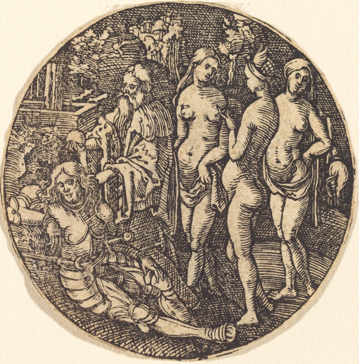 Il giudizio di Paride da Hans Springinklee