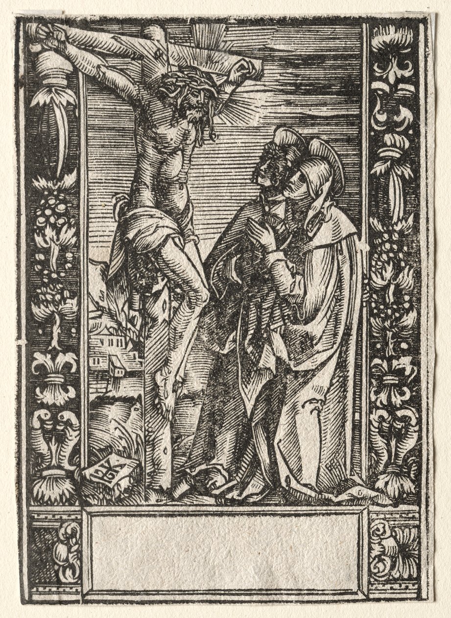 Santa Maria e San Giovanni davanti alla croce da Hans Springinklee
