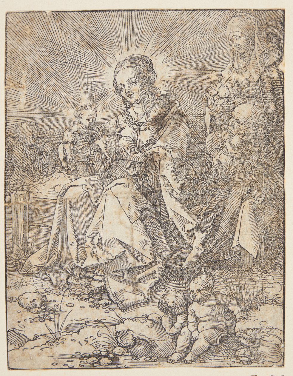 La Madonna su un prato da Hans Springinklee