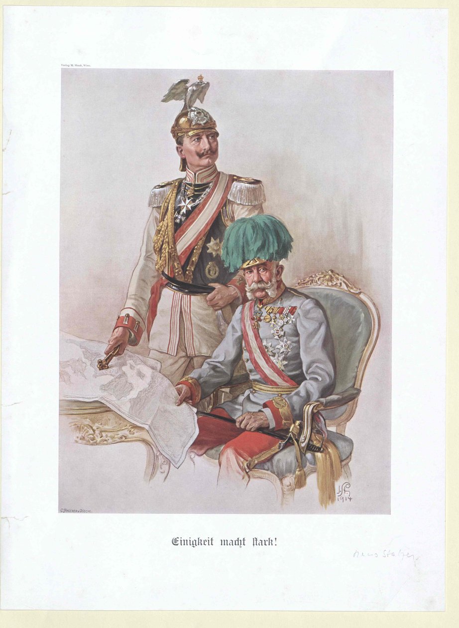 Imperatore tedesco e re di Prussia Guglielmo II da Hans Stalzer