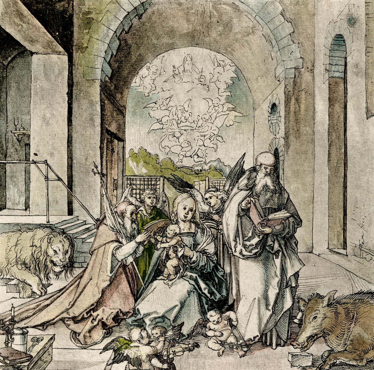 Madonna con San Girolamo e Antonio da Hans Suess Kulmbach