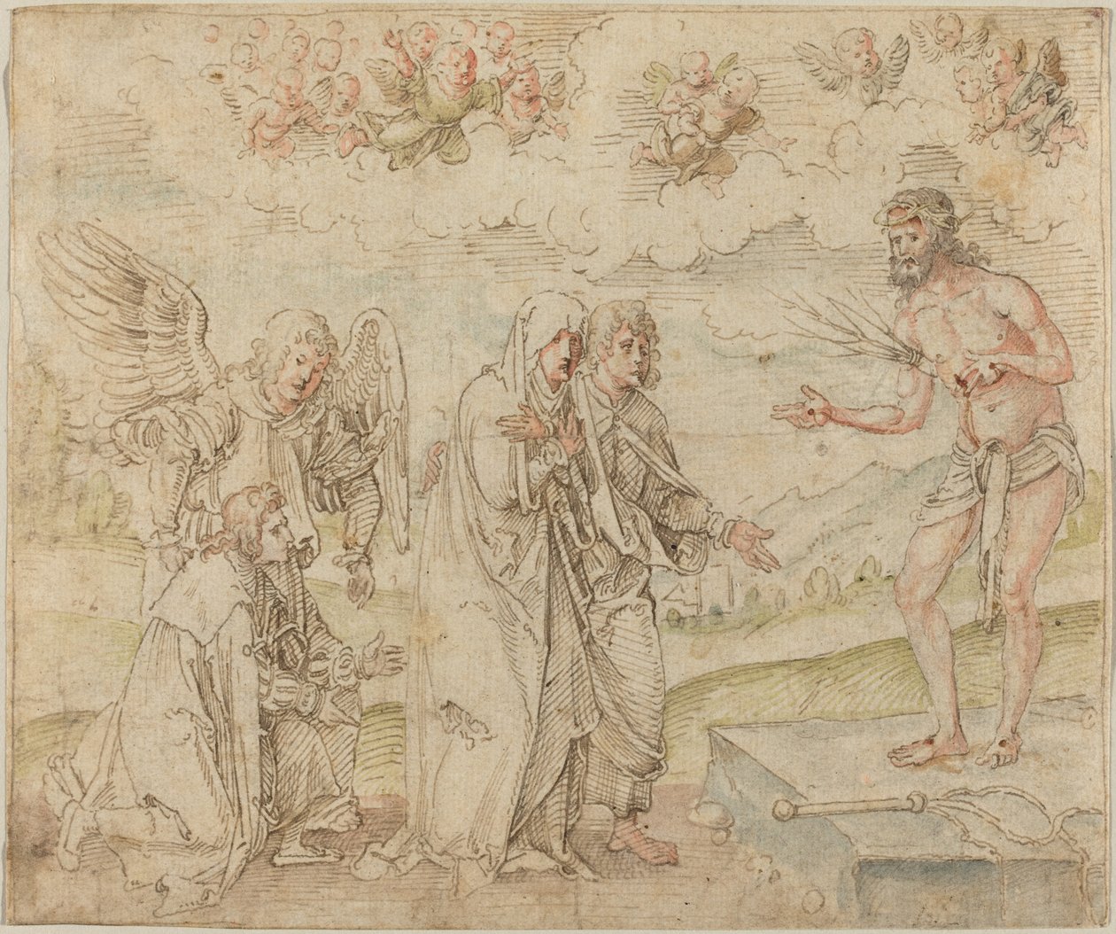 Maria e Giovanni davanti all