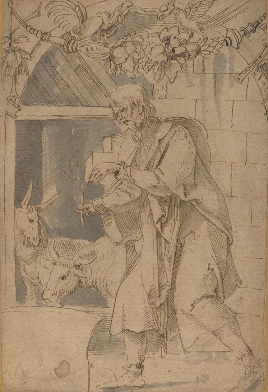 Studio per una delle Due Vetrate Rappresentanti la Natività da Hans Süss von Kulmbach