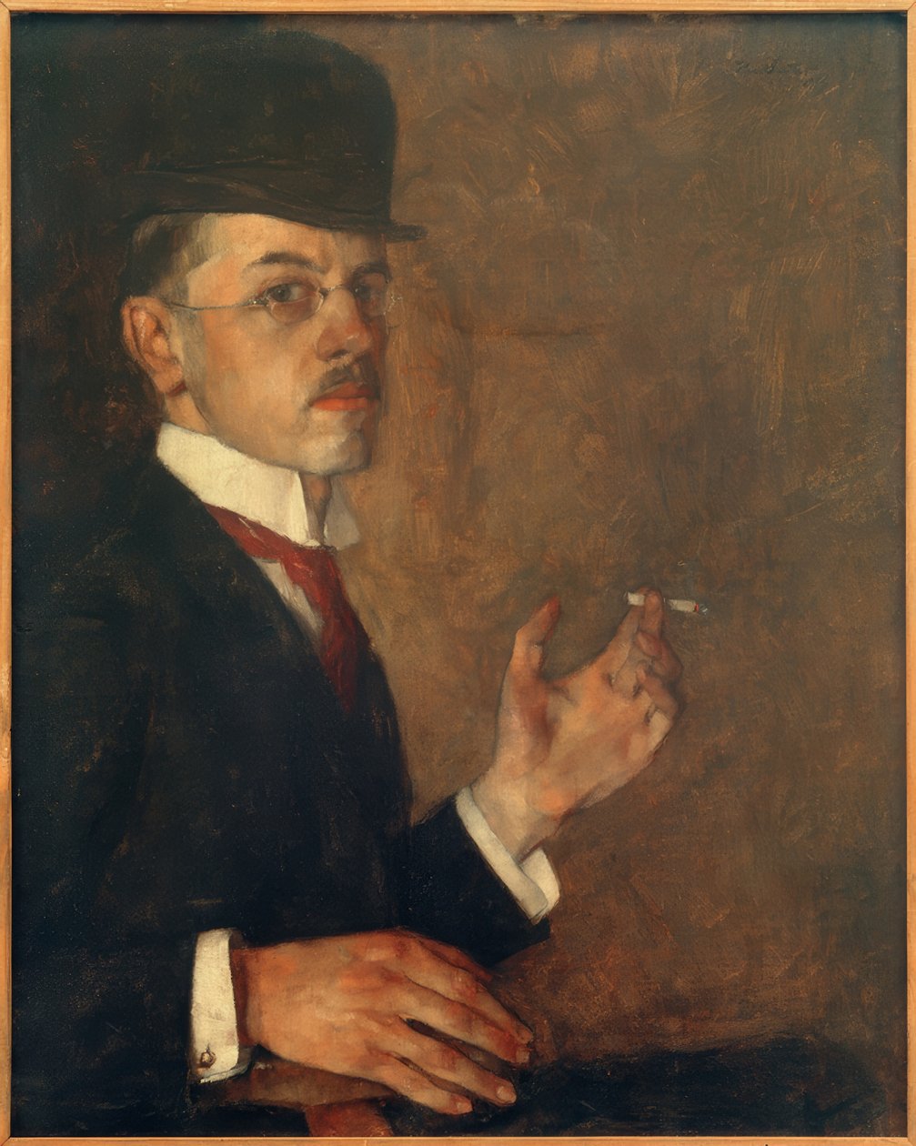 Autoritratto con sigaretta da Hans Sutter