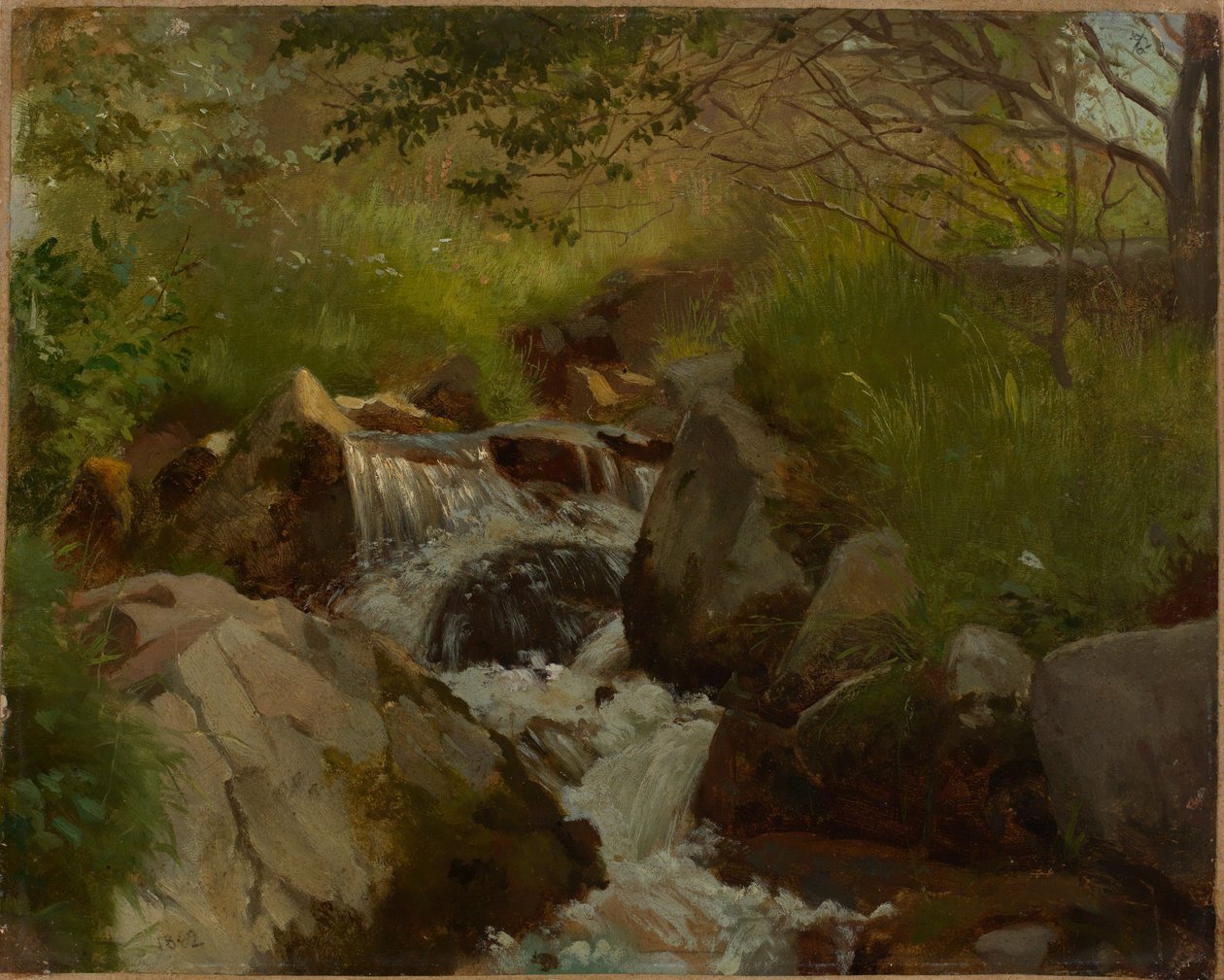 Un ruscello tra le rocce da Hans Thoma