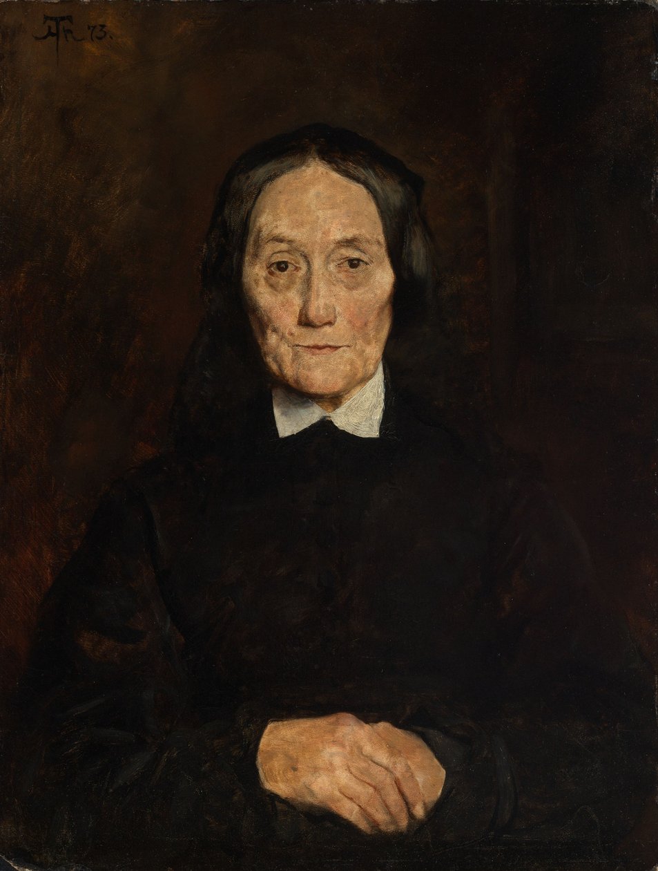 Ritratto della signora Scholderer da Hans Thoma