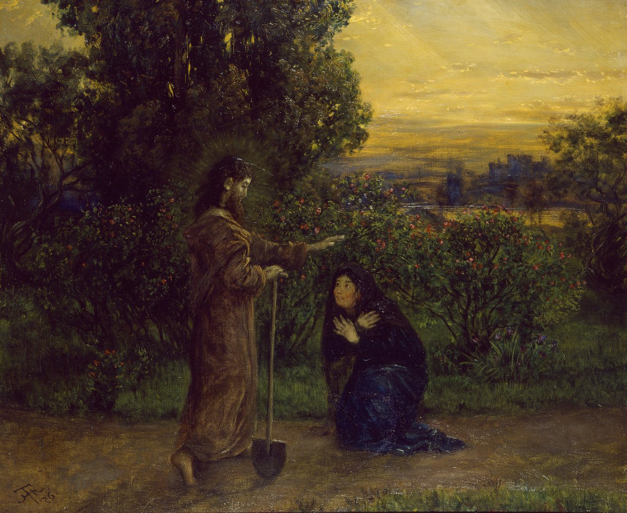 Cristo appare a Maria Maddalena da Hans Thoma
