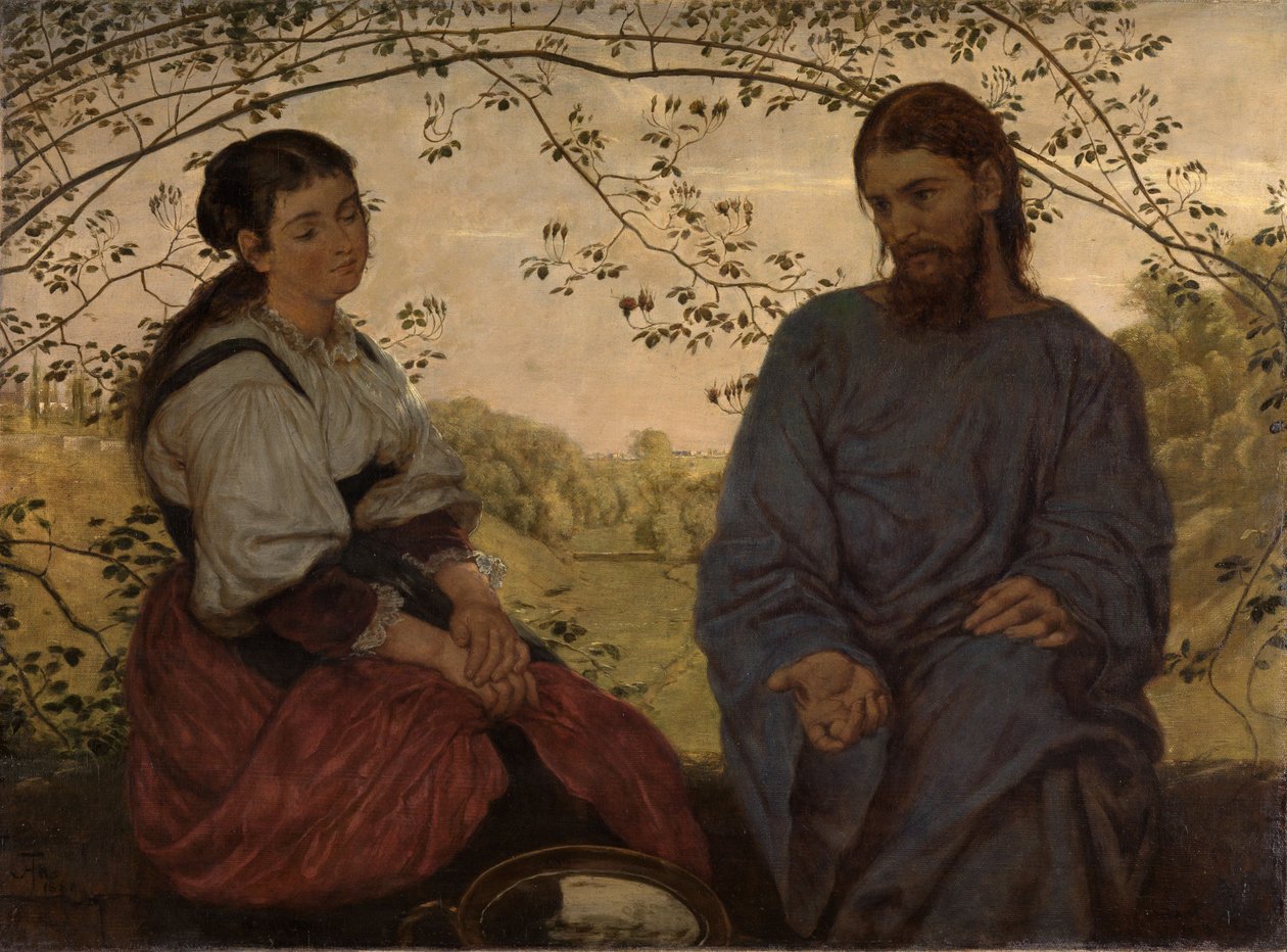 Cristo e la Samaritana da Hans Thoma