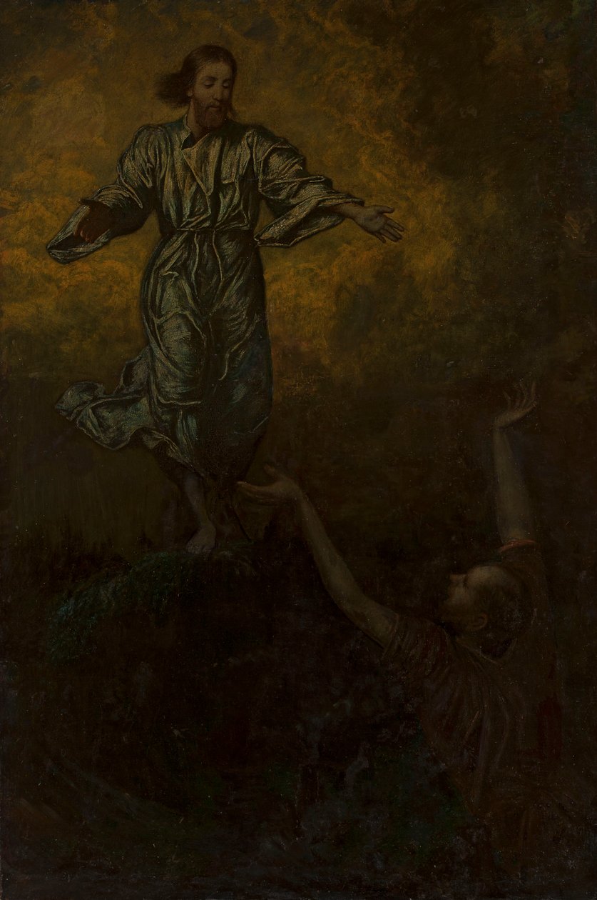 Cristo e san Pietro da Hans Thoma