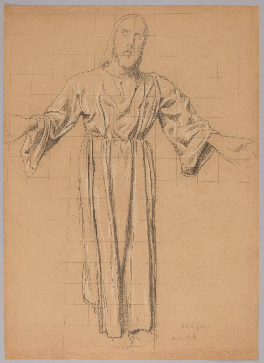Cristo con le braccia aperte da Hans Thoma