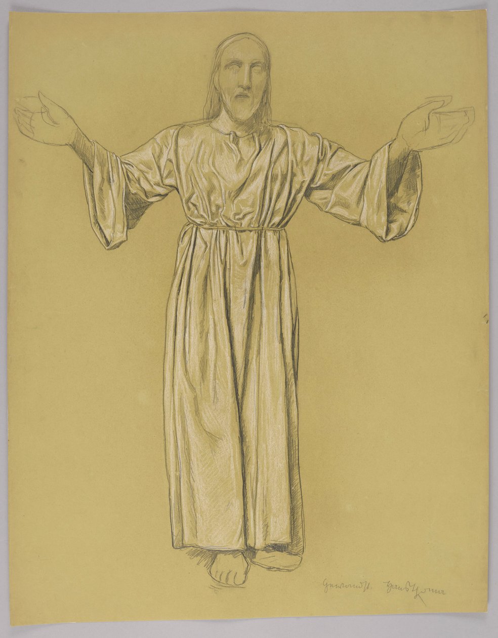 Cristo con le braccia aperte da Hans Thoma