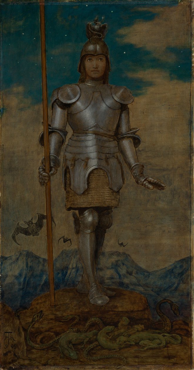 Il santo cavaliere Giorgio da Hans Thoma
