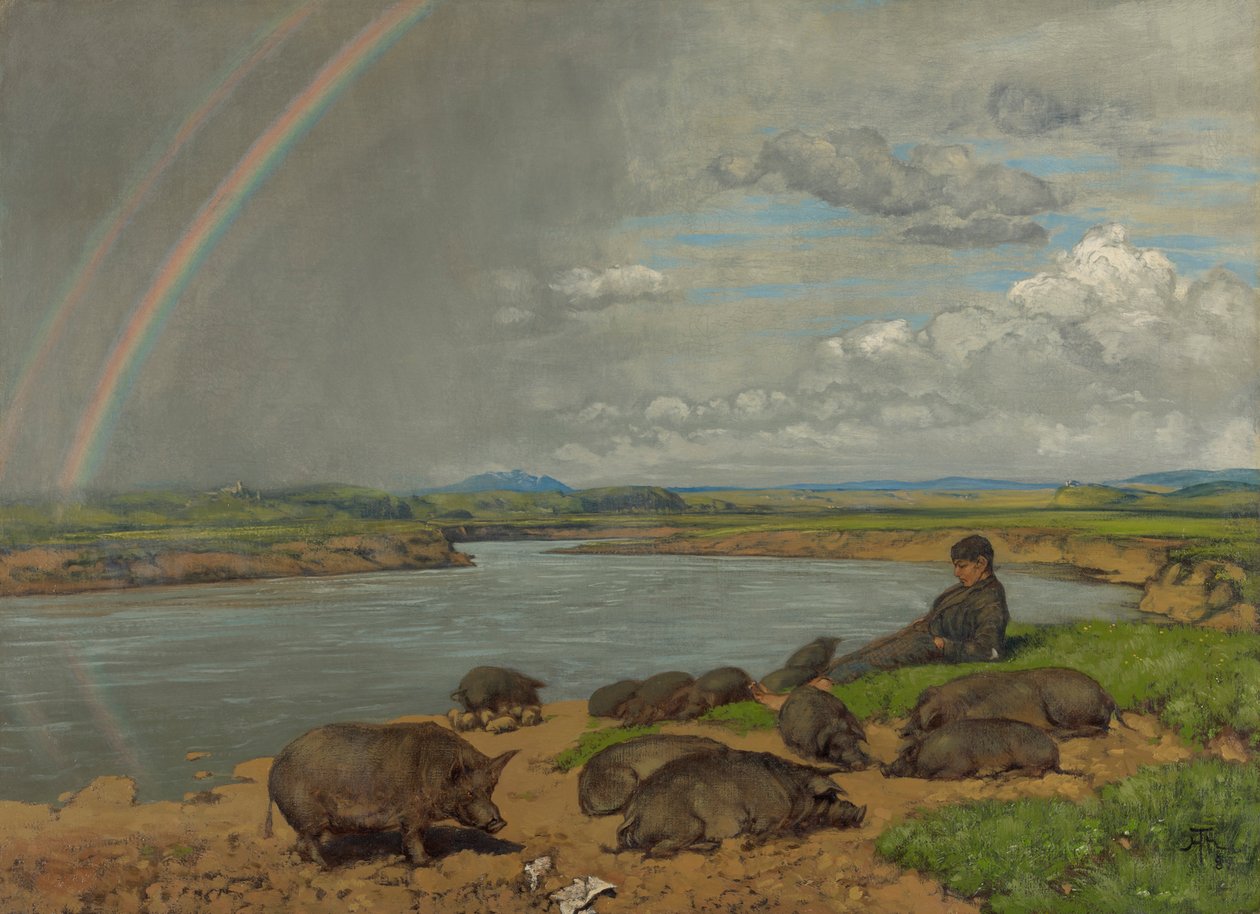 Il figliol prodigo (Il porcaro) da Hans Thoma