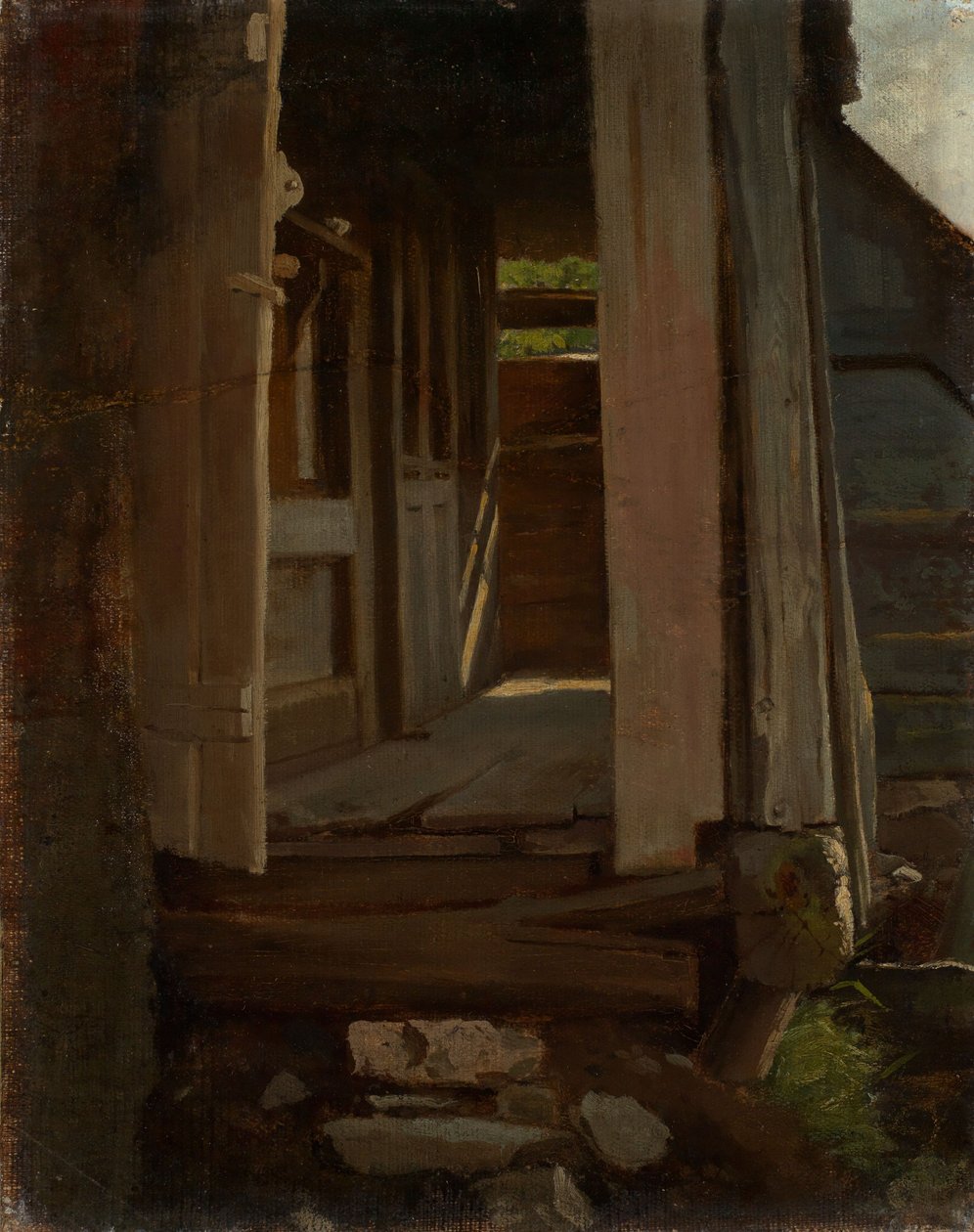 Ingresso di una casa della Foresta Nera da Hans Thoma