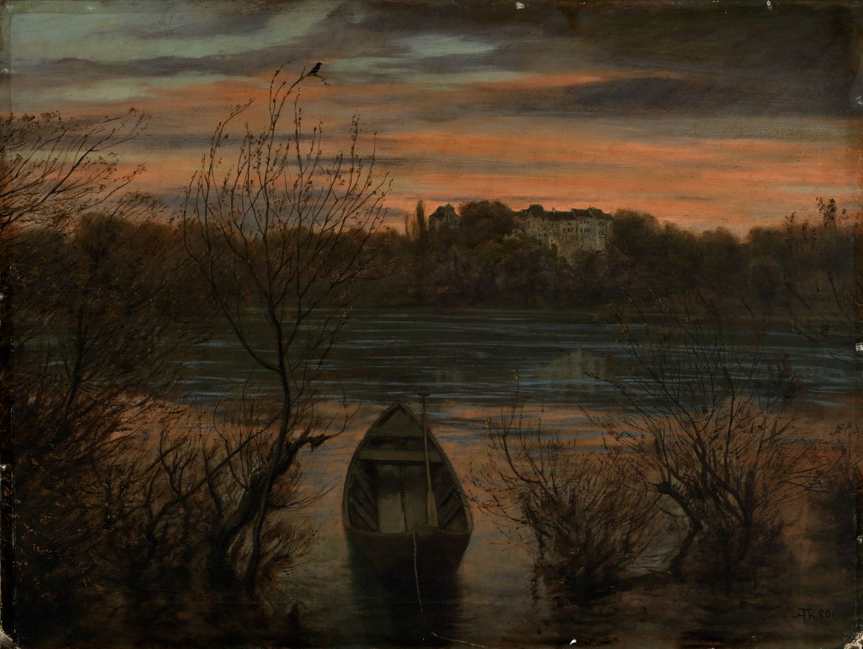 Barca solitaria da Hans Thoma