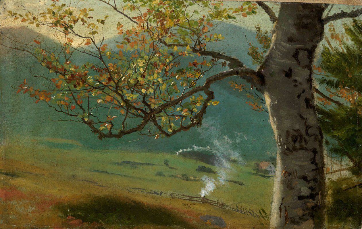 Albero autunnale nei pressi di Wiesental da Hans Thoma