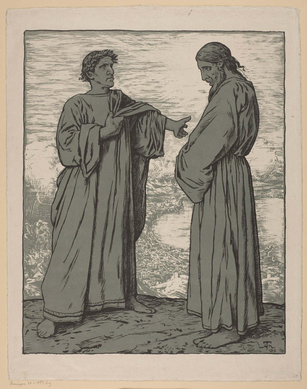 La tentazione di Cristo da Hans Thoma