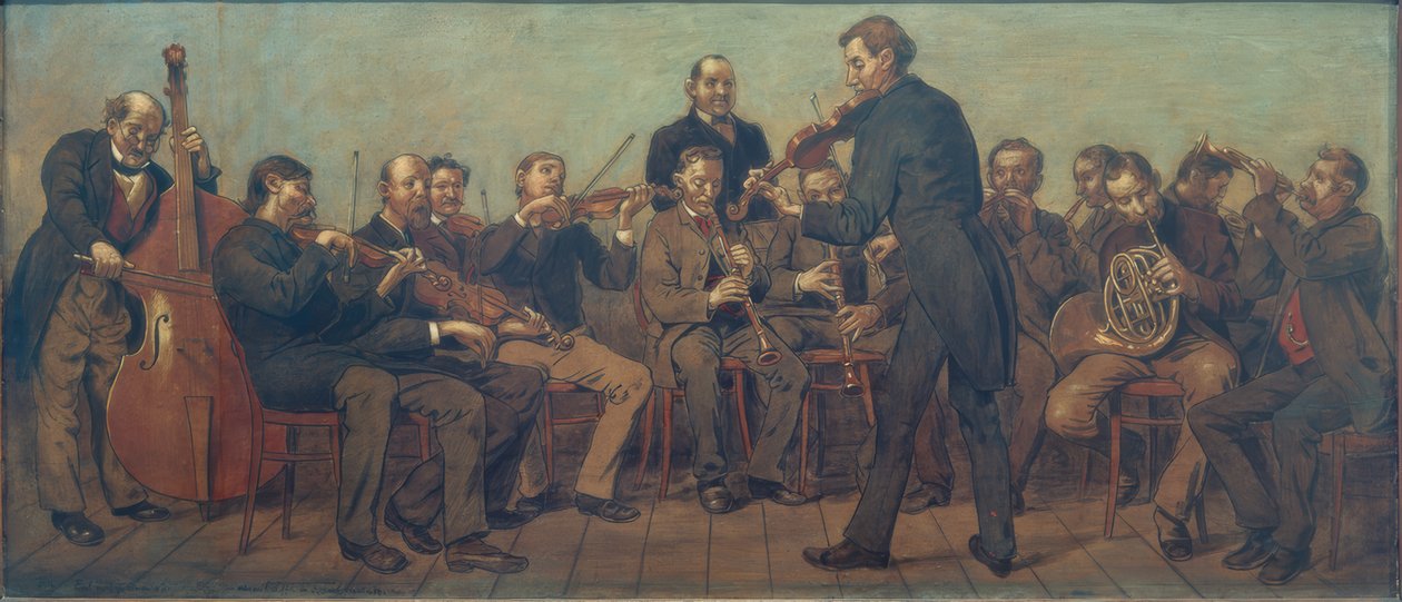 Banda musicale rurale da Hans Thoma