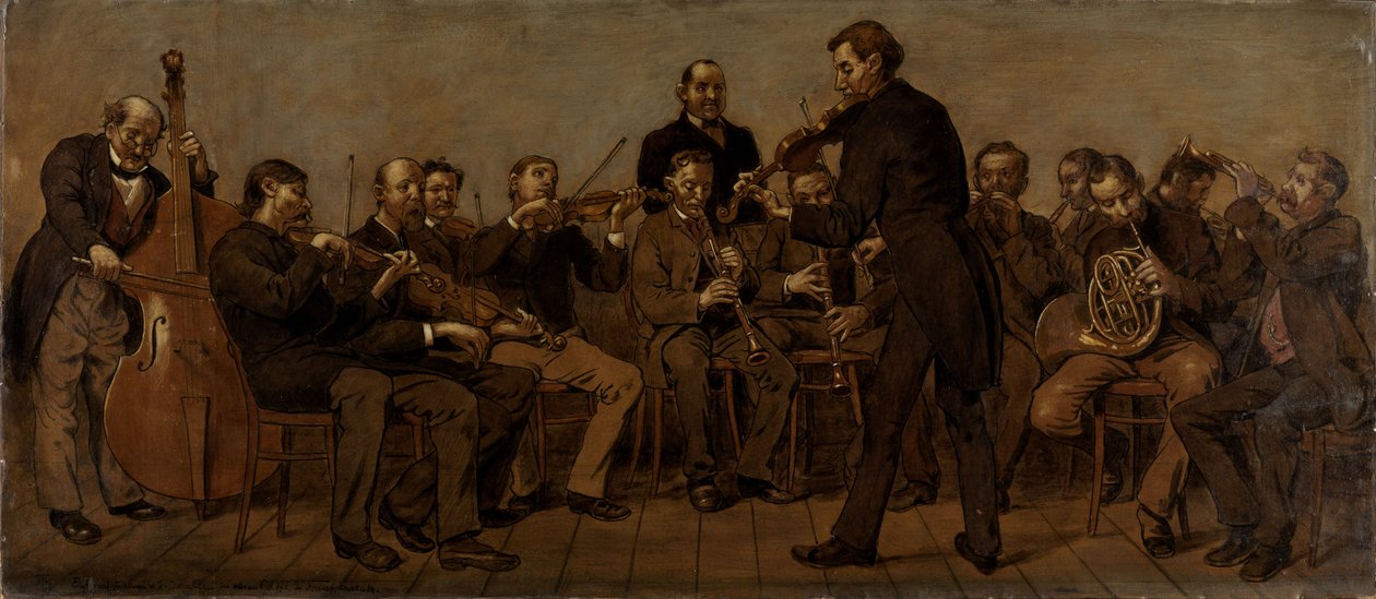 Banda musicale rurale da Hans Thoma
