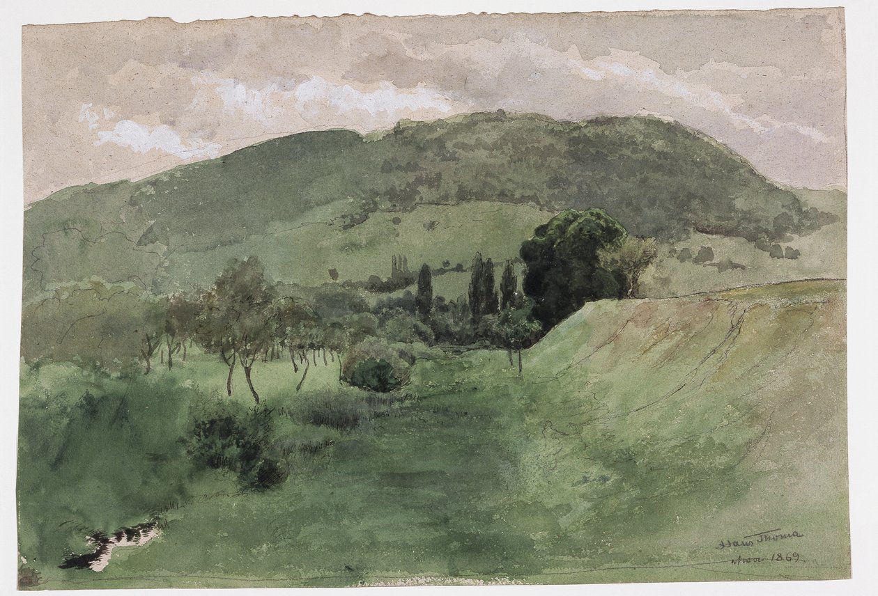 Paesaggio nella Foresta Nera da Hans Thoma
