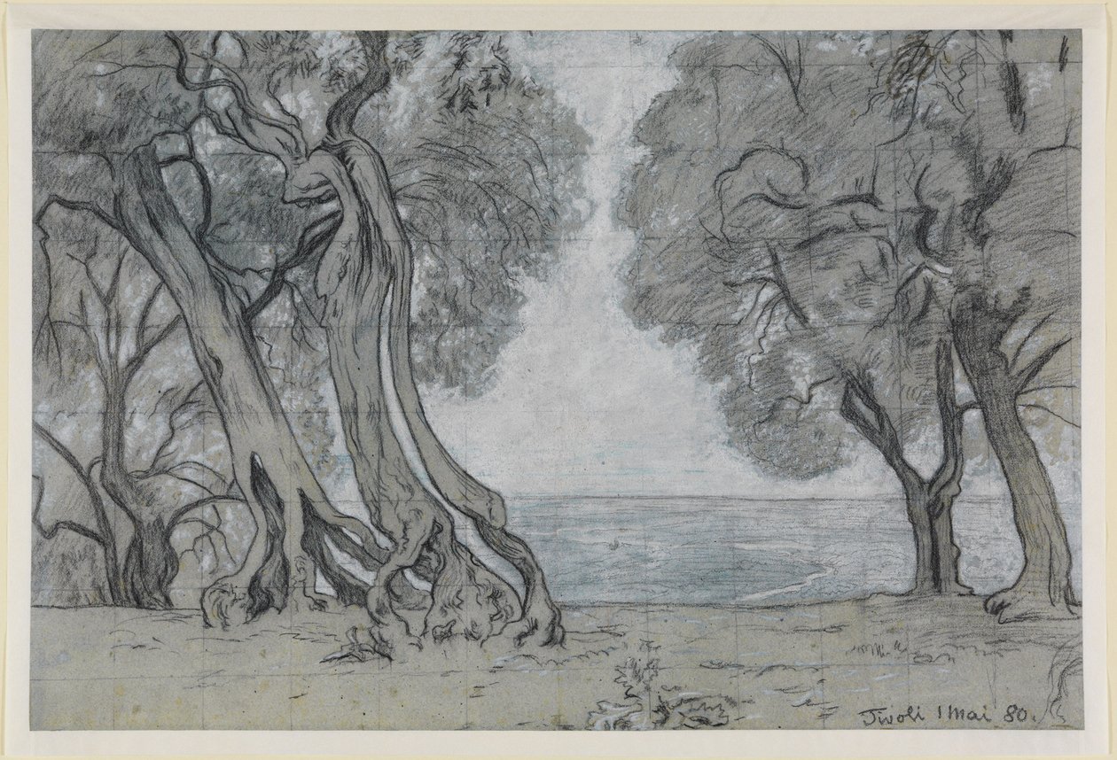 Ulivi nei pressi di Tivoli da Hans Thoma