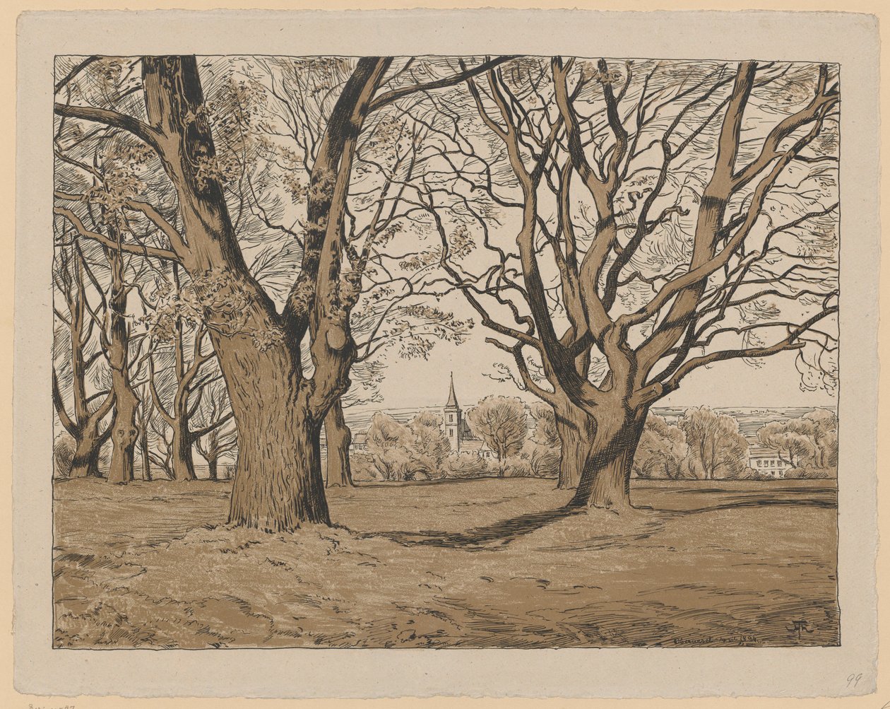 Paesaggio nei dintorni di Obersursel da Hans Thoma