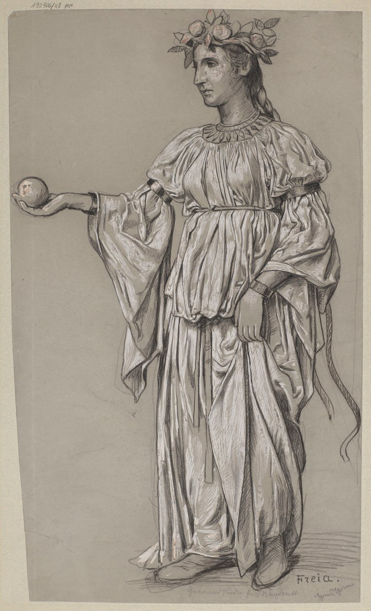 Progetto del costume di Frei da Hans Thoma