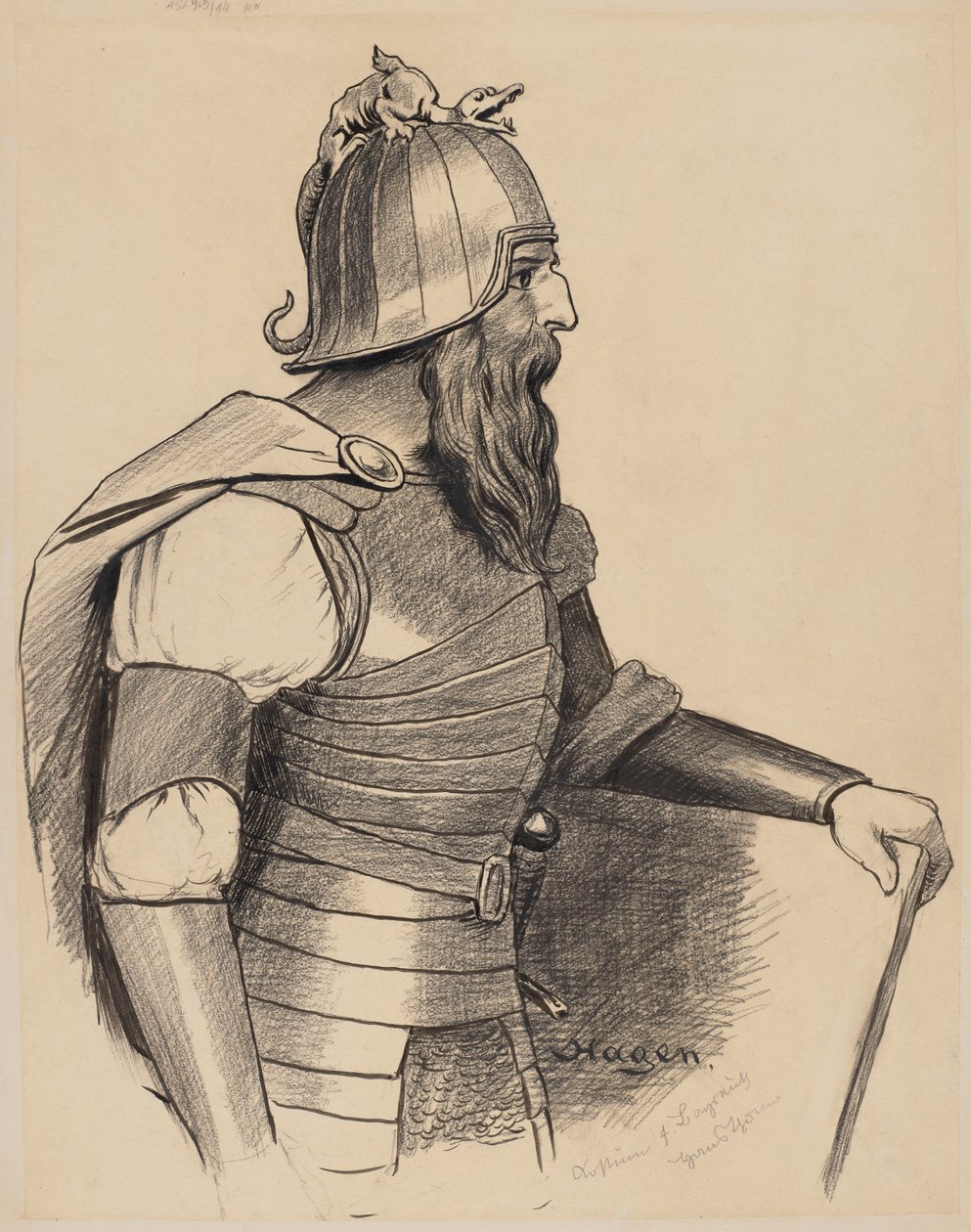 Progetto del costume di Hagen da Hans Thoma