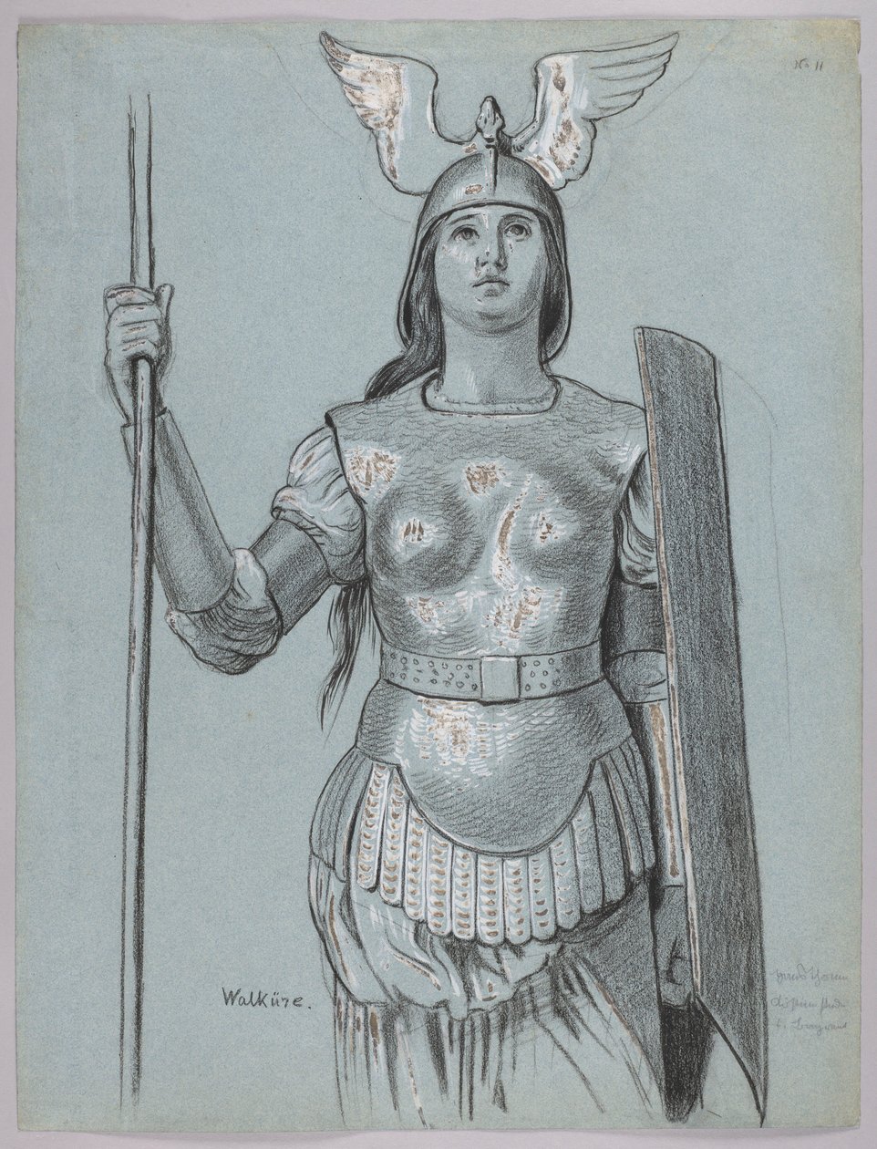 Progetto del costume della Valchiria da Hans Thoma