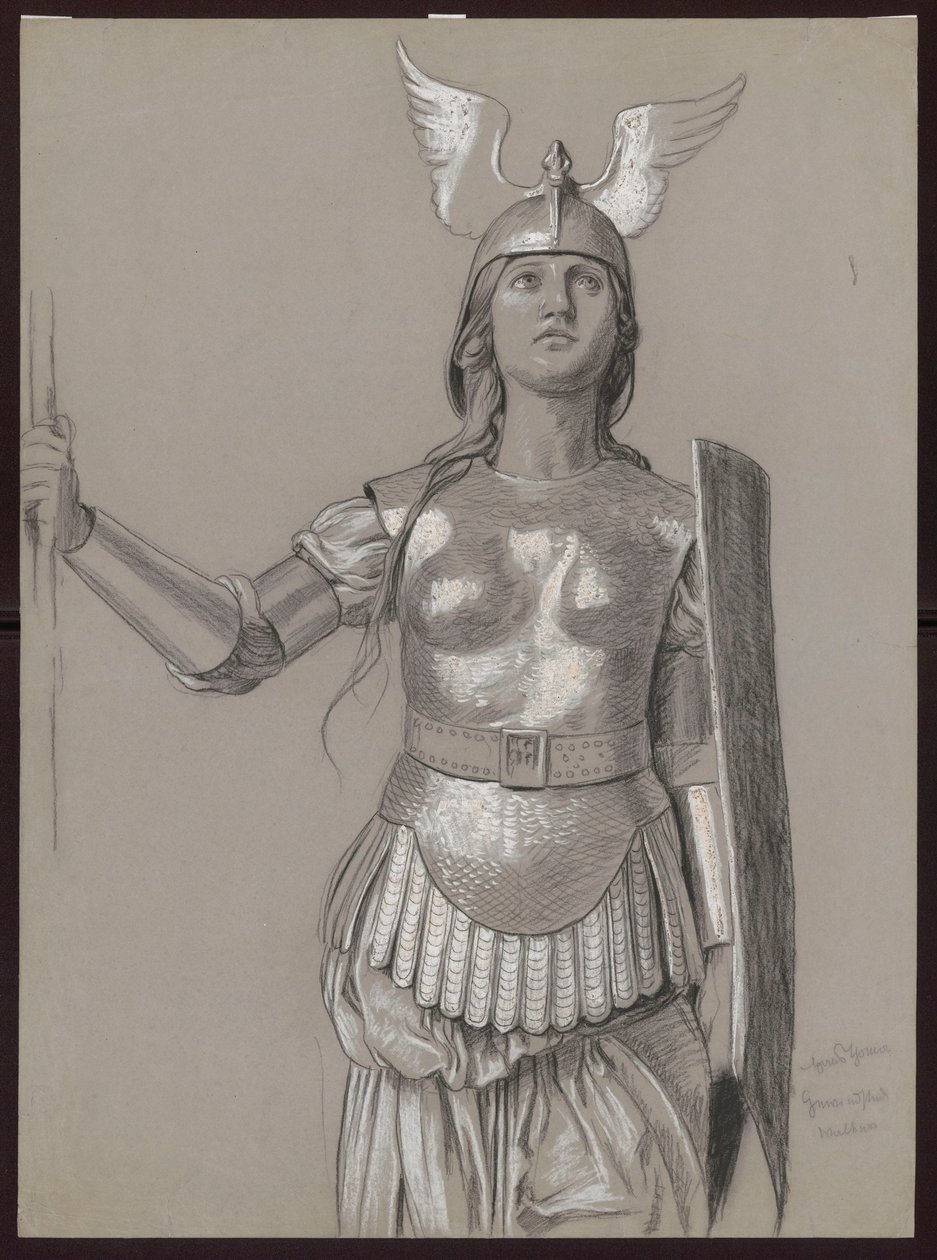 Progetto di costume per una valchiria da Hans Thoma