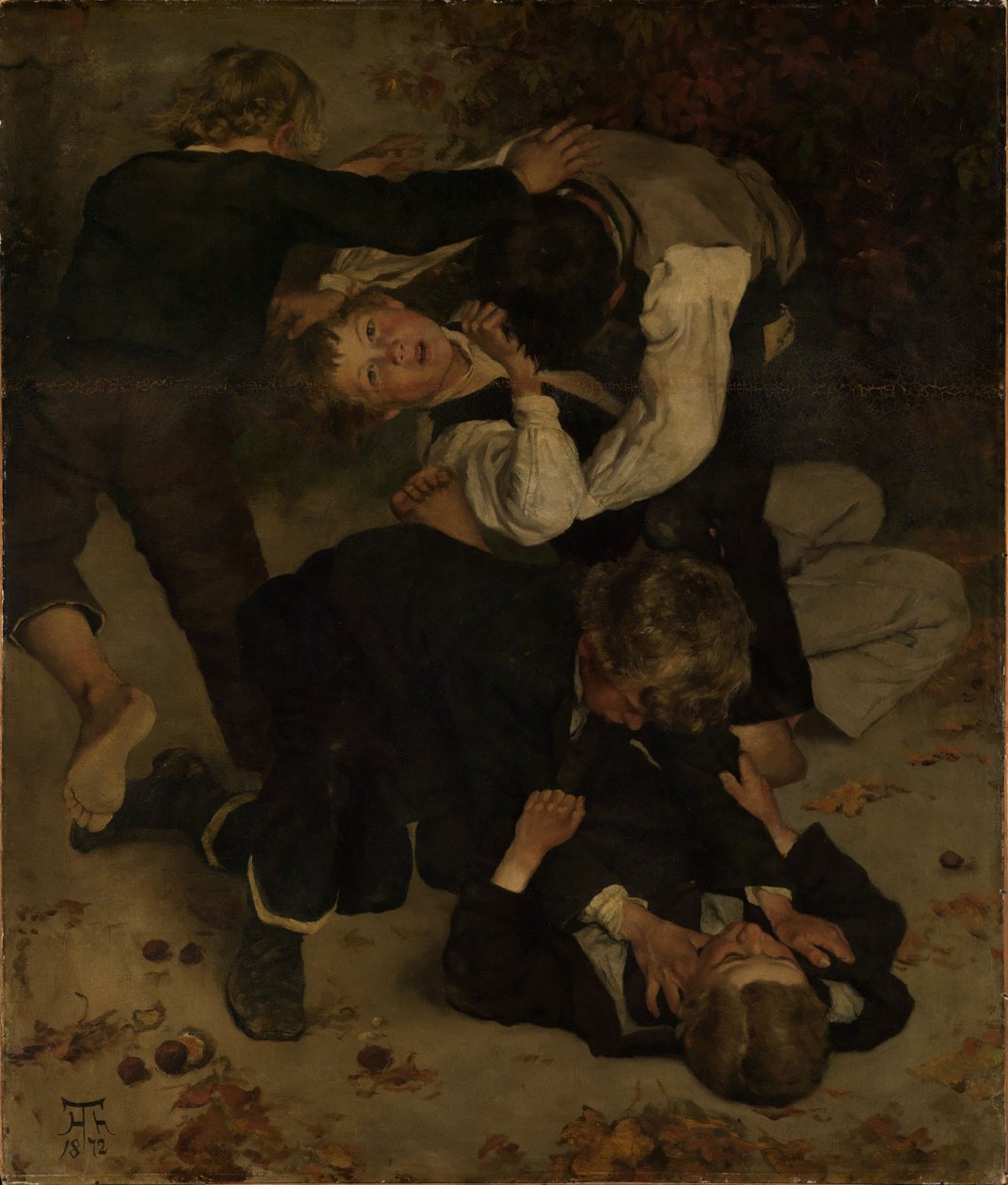Ragazzi che litigano da Hans Thoma