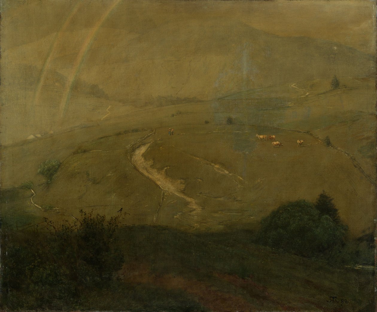 Pioggia nella Foresta Nera da Hans Thoma