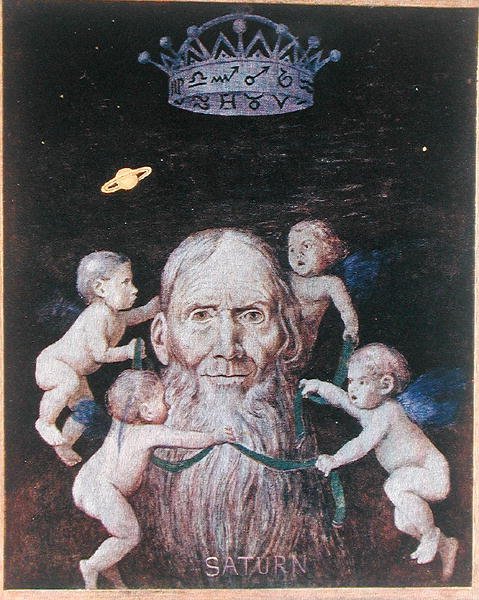 Saturno, illustrazione da 