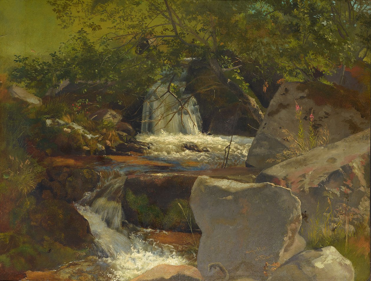 Ruscello della Foresta Nera da Hans Thoma