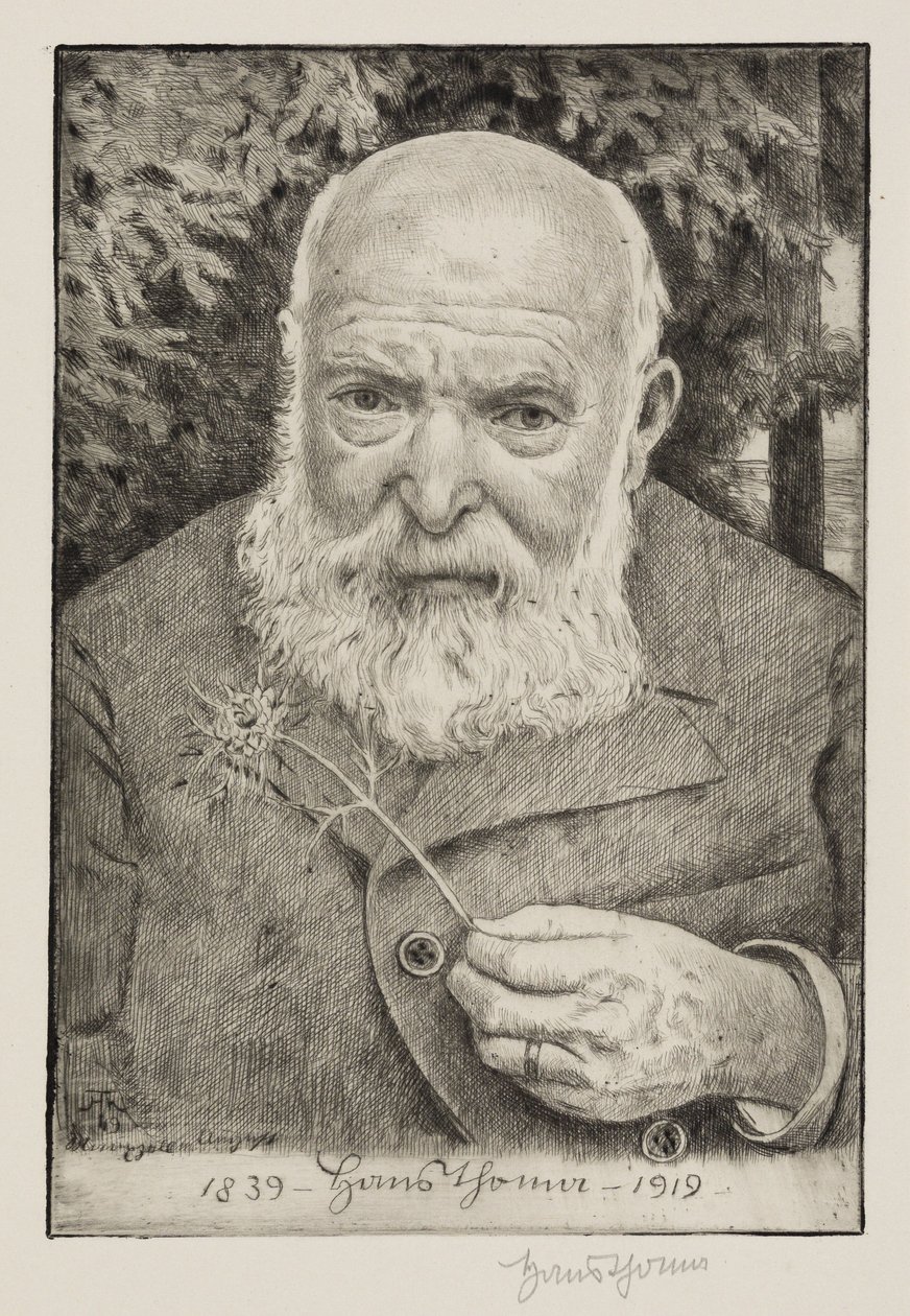 Autoritratto VI con fiore da Hans Thoma