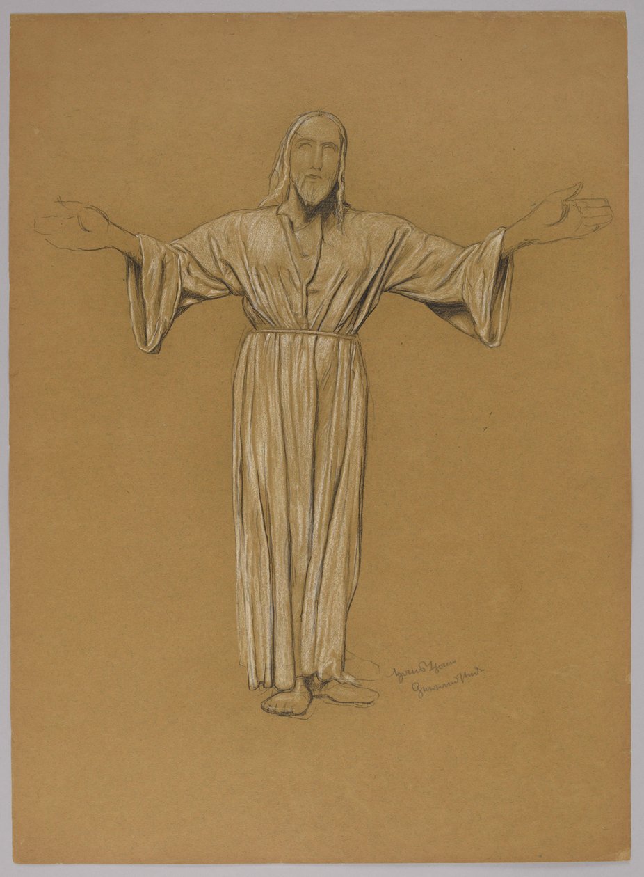 Studio della figura di Cristo da Hans Thoma