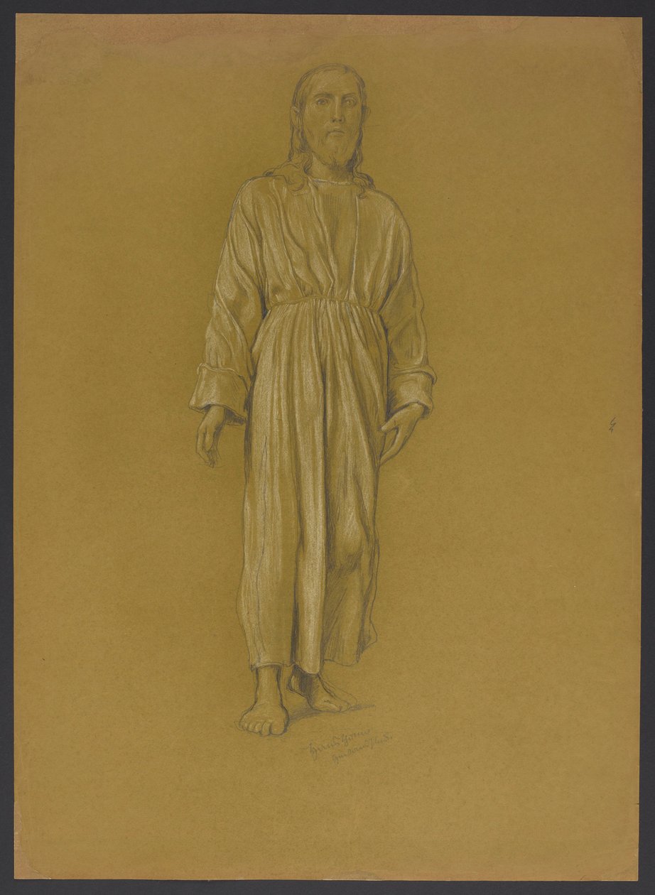 Studio della figura di Cristo da Hans Thoma