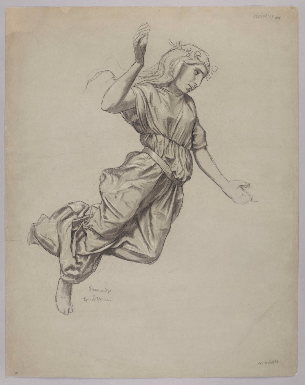 Studio di una figura femminile da Hans Thoma