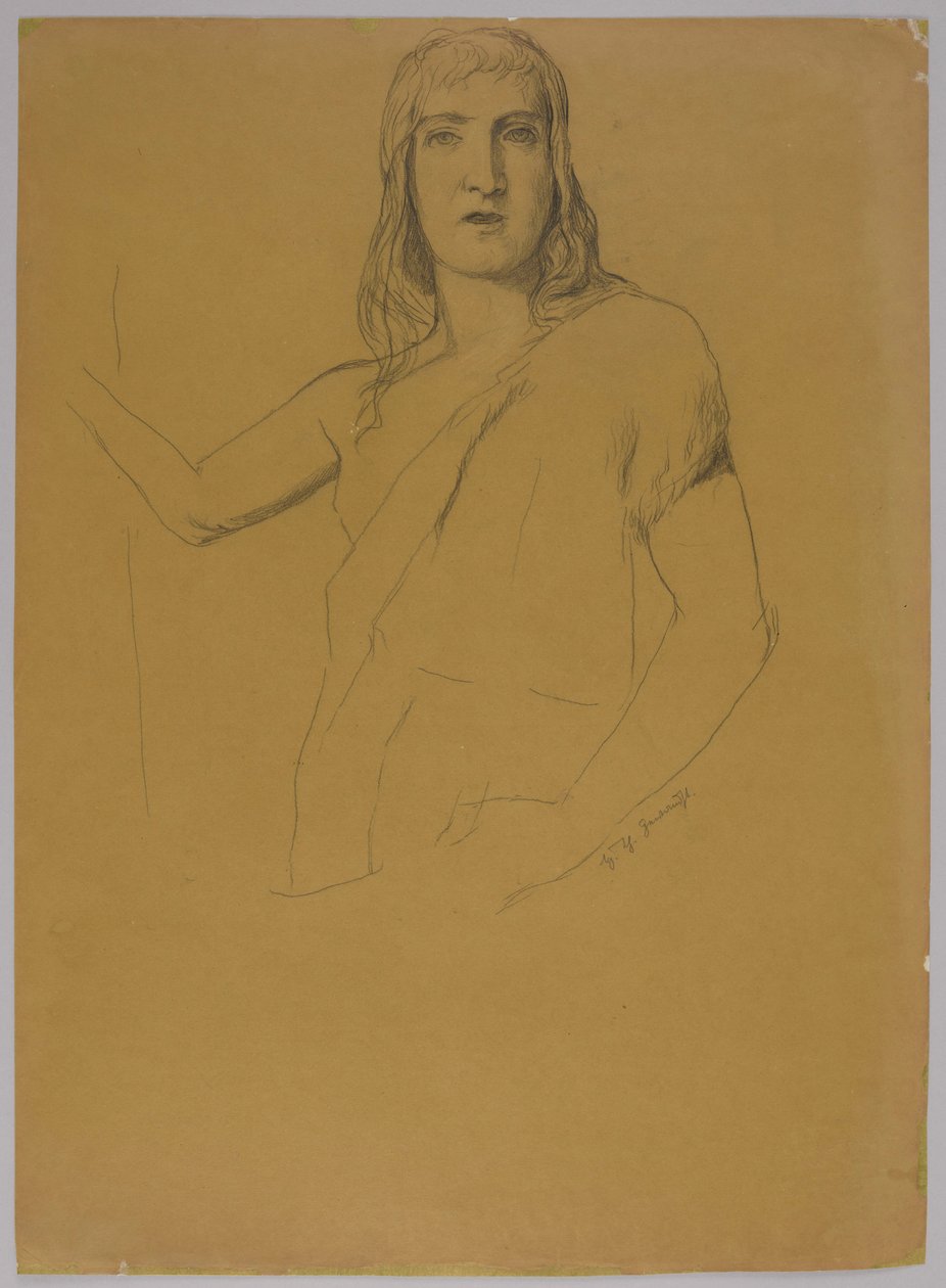 Studio della figura di San Giovanni Battista da Hans Thoma