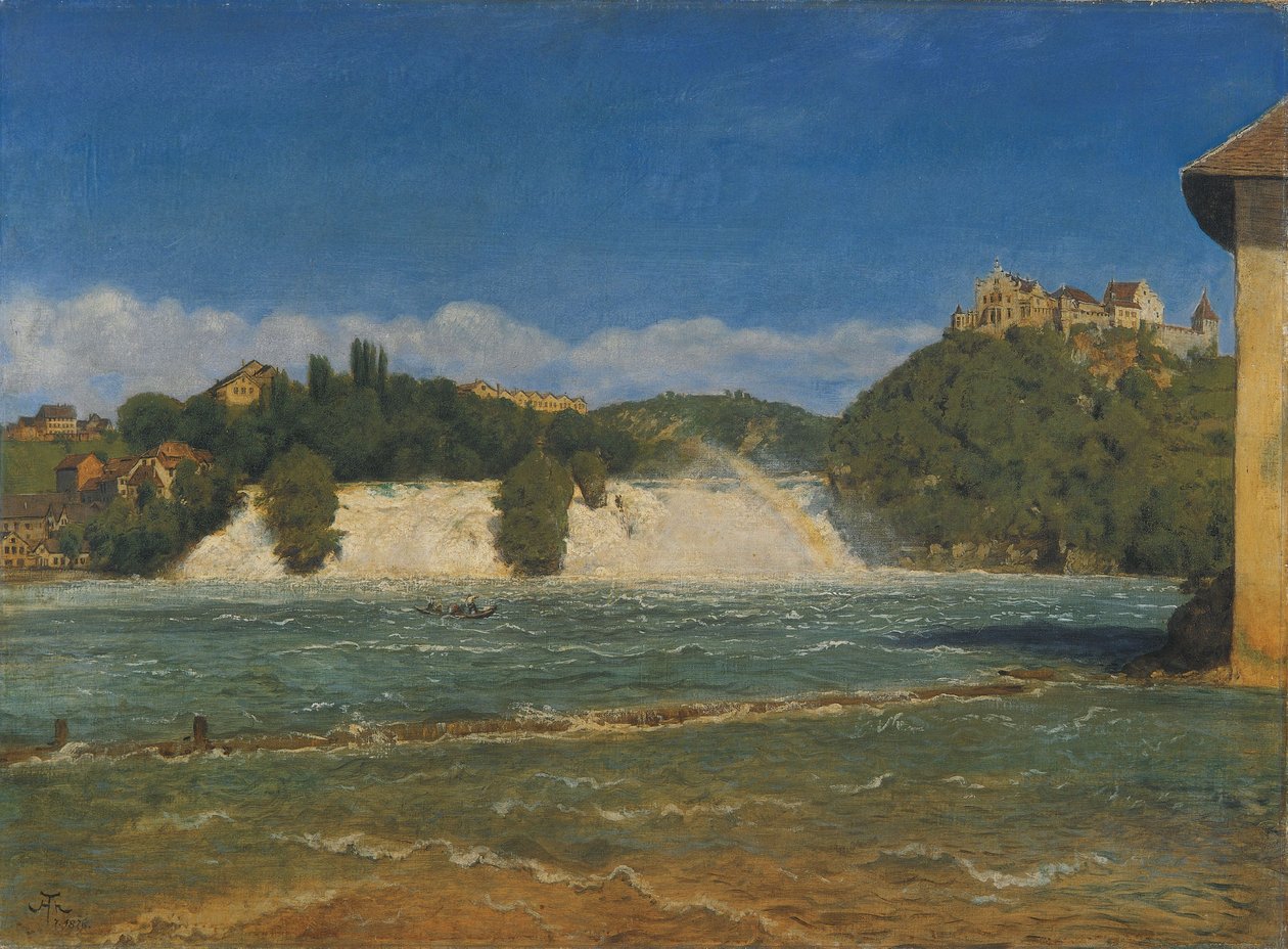 Le cascate del Reno di Sciaffusa da Hans Thoma