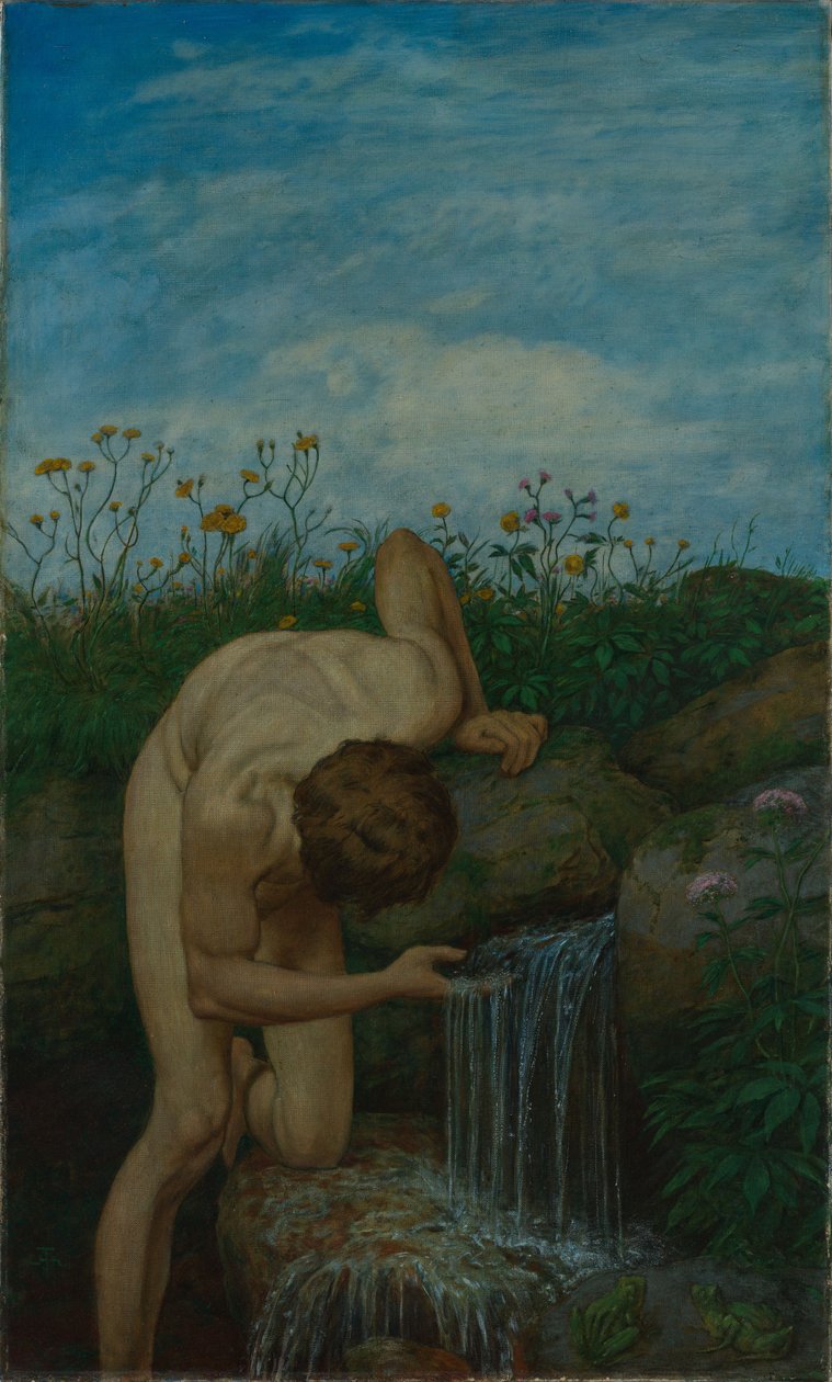 Trittico: La sorgente da Hans Thoma