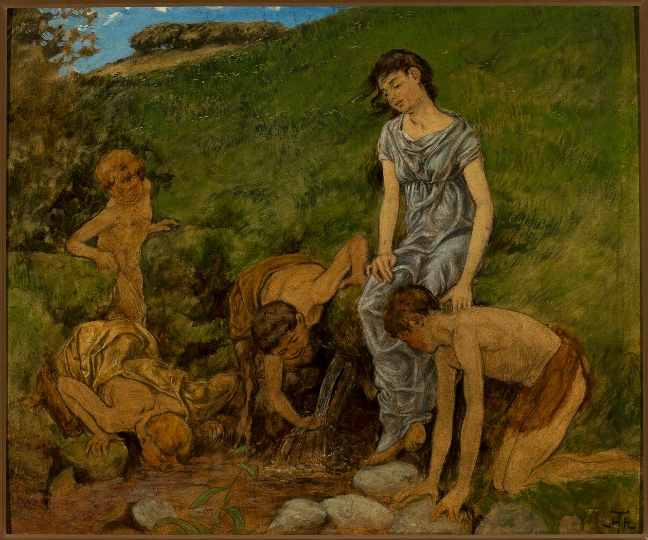 Alla fonte da Hans Thoma