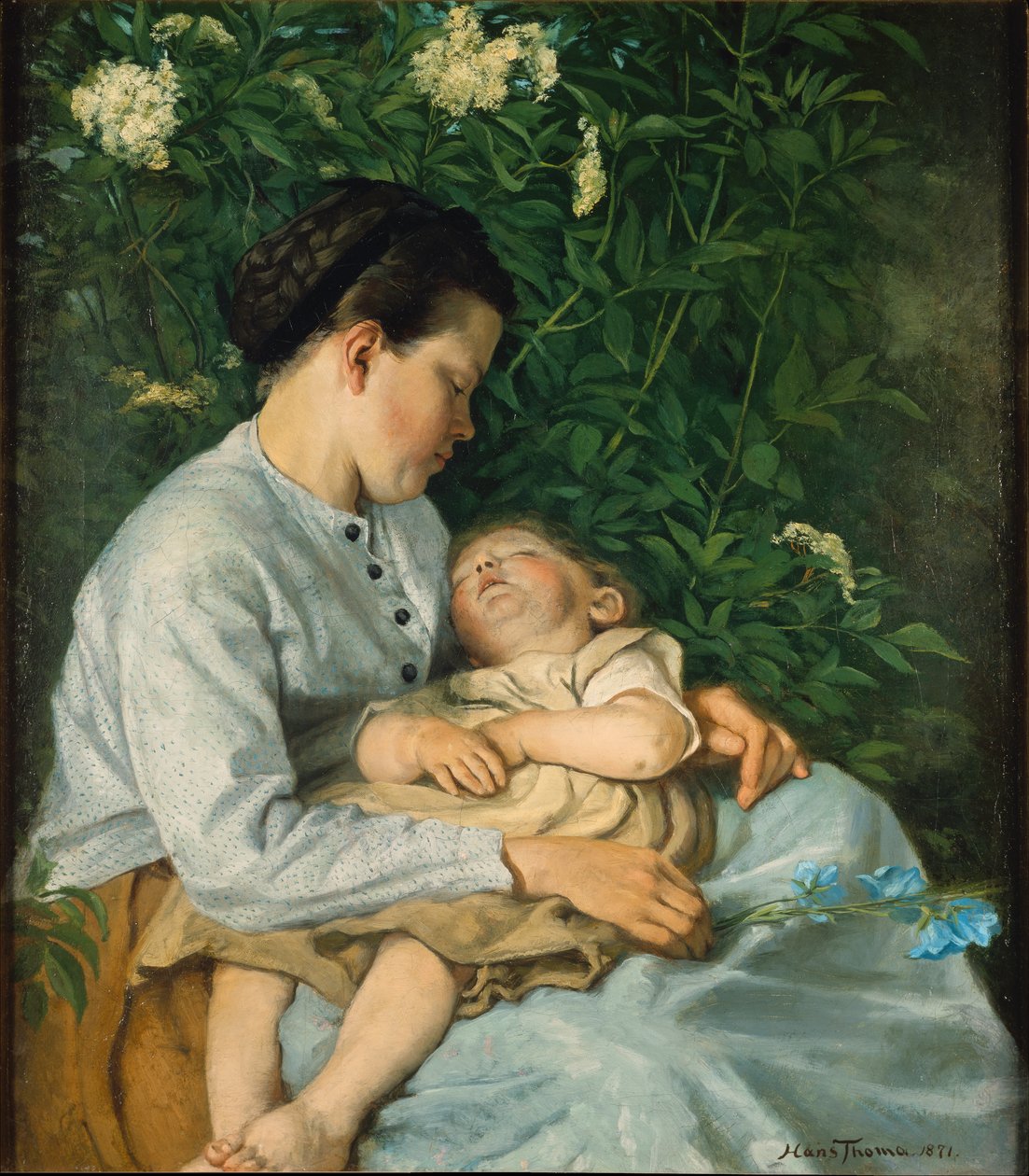 Sotto il cespuglio di sambuco da Hans Thoma