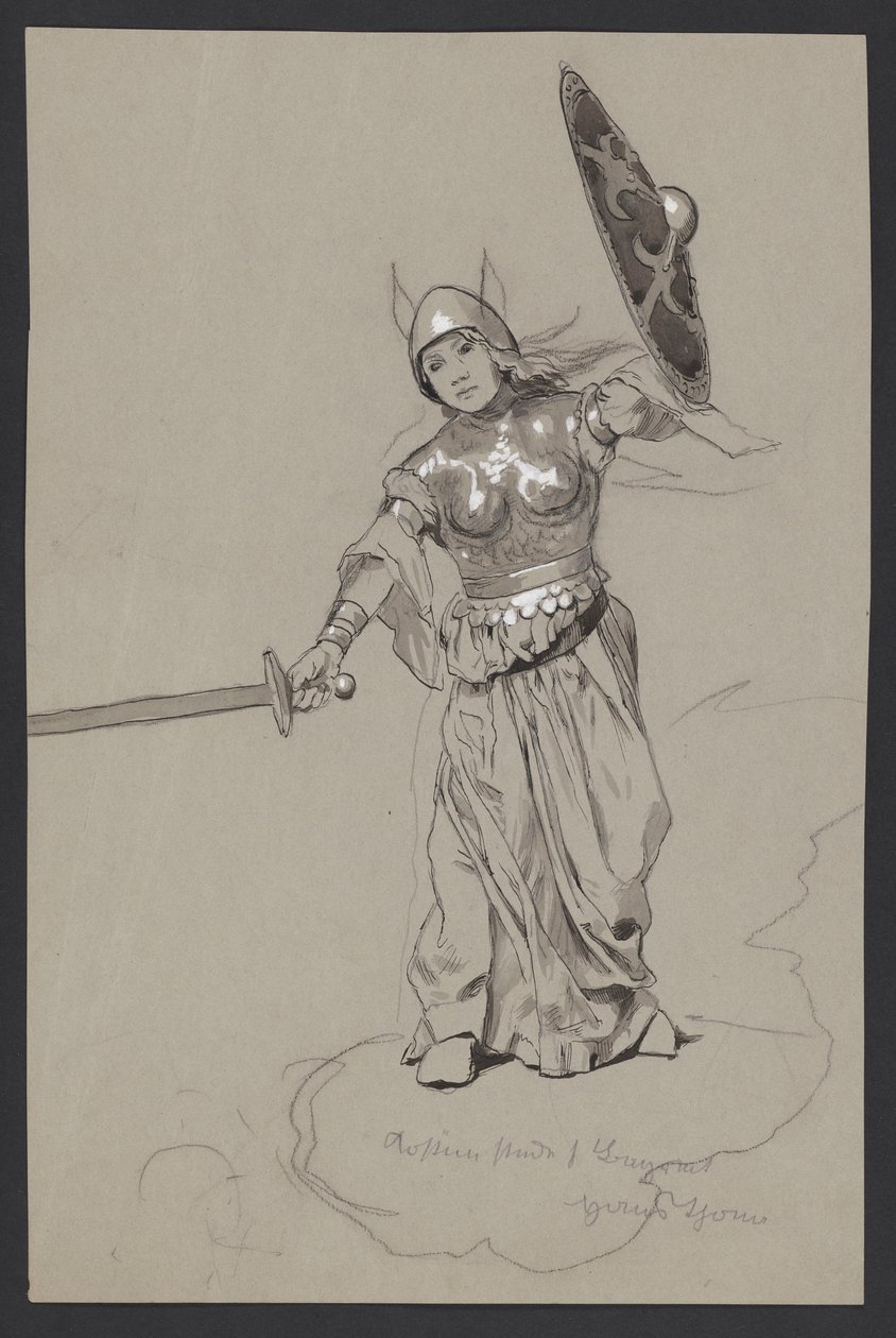 La Valchiria combattente da Hans Thoma