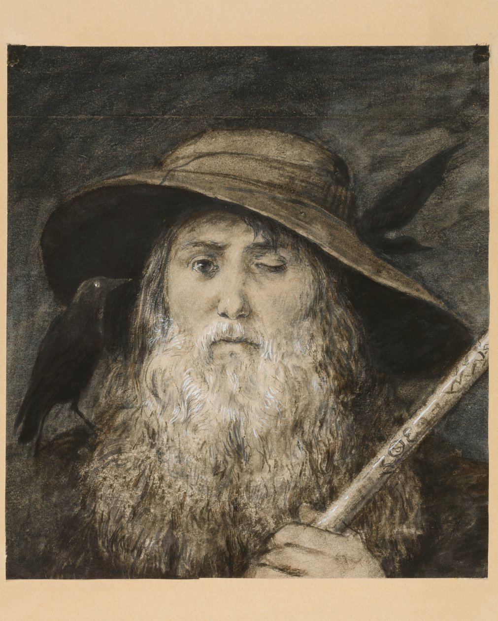Wotan come viandante da Hans Thoma