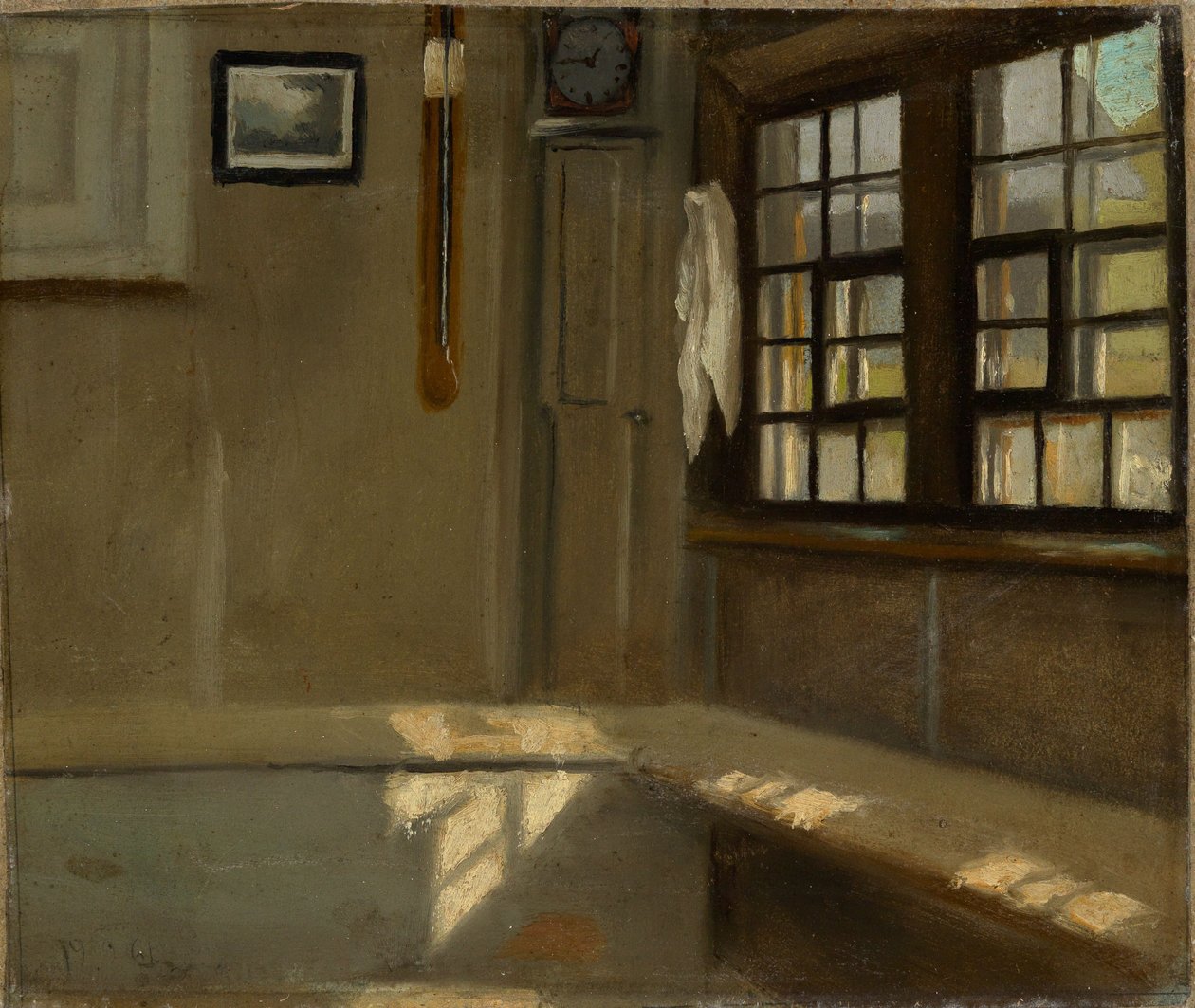 Angolo della stanza in una casa colonica da Hans Thoma