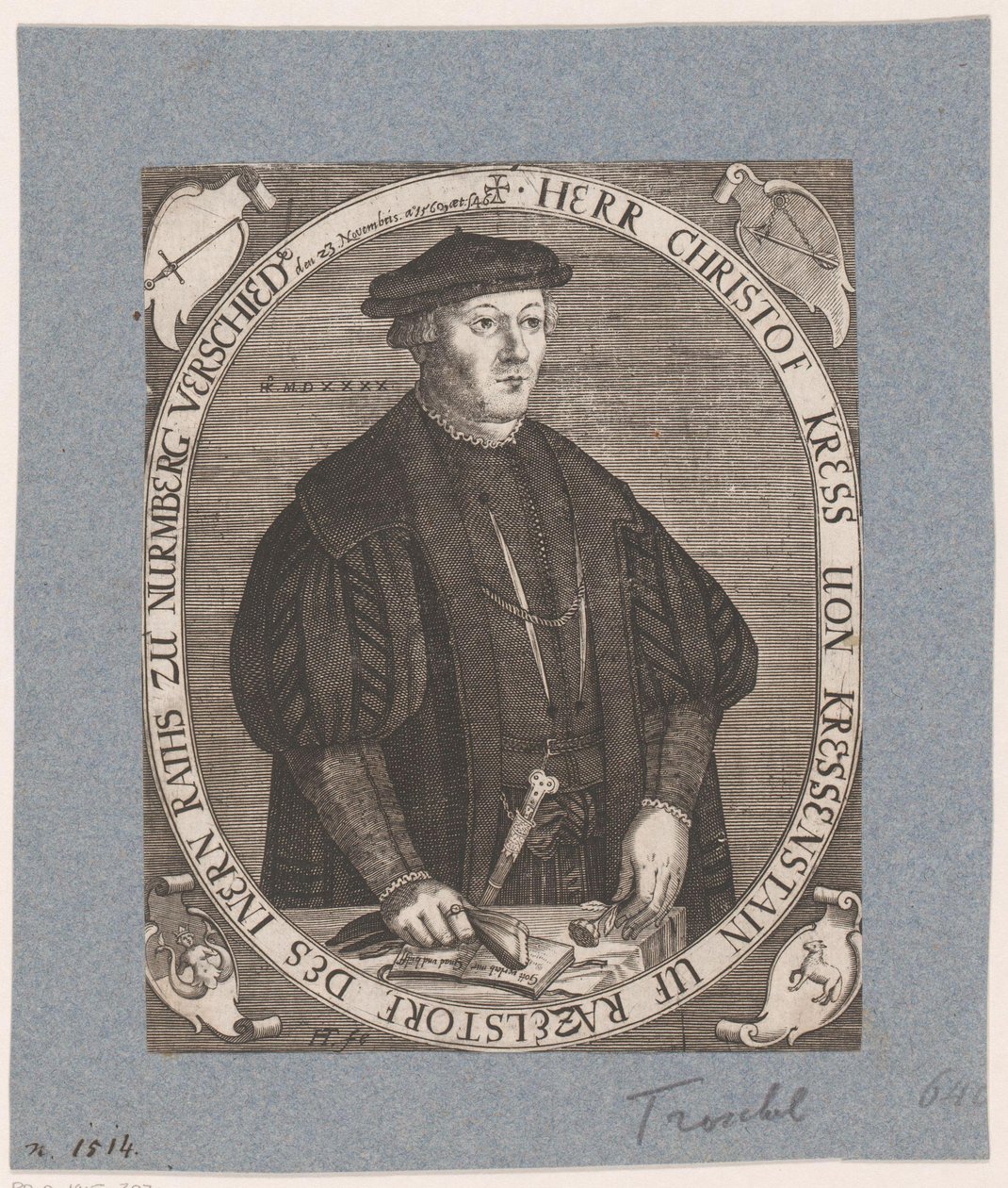 Ritratto di Christoph II Kreß von Kressenstein da Hans Troschel