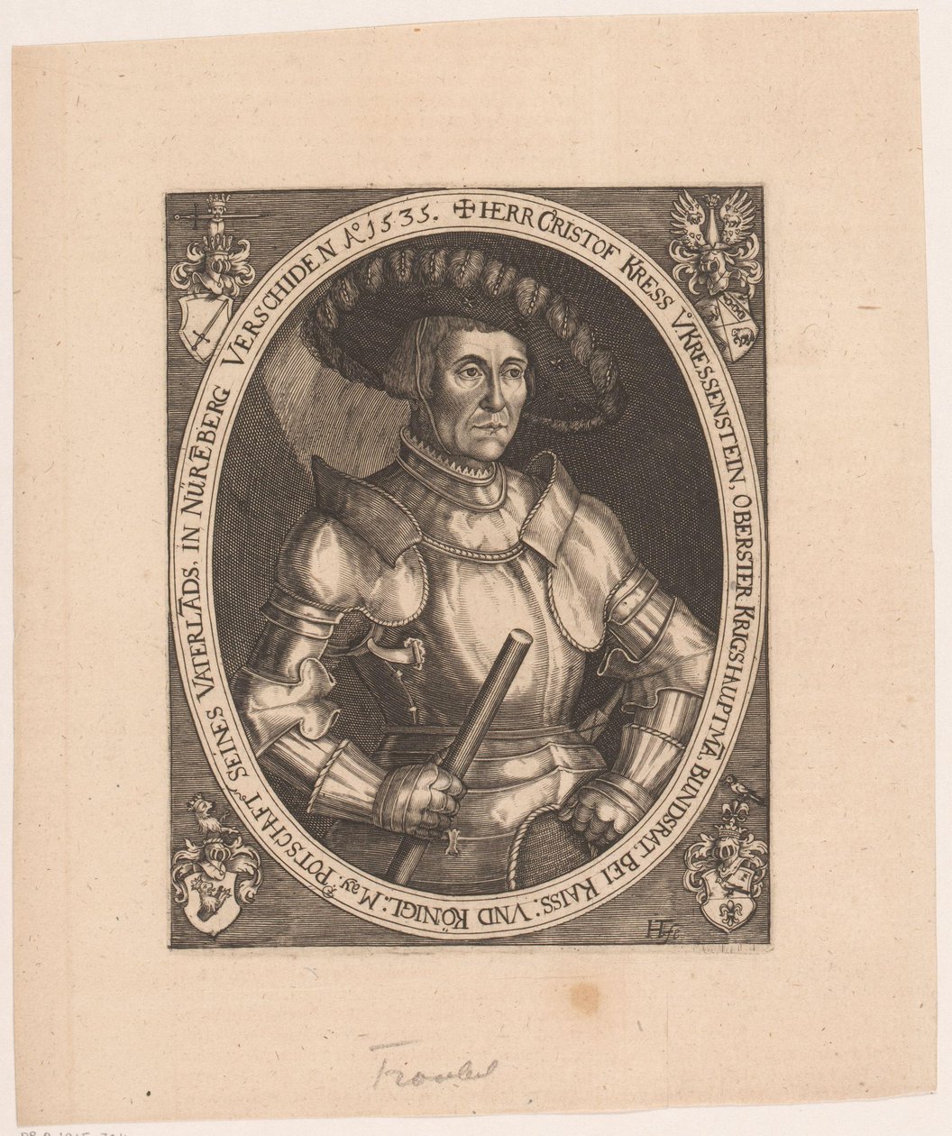 Ritratto di Christoph I Kreß von Kressenstein da Hans Troschel