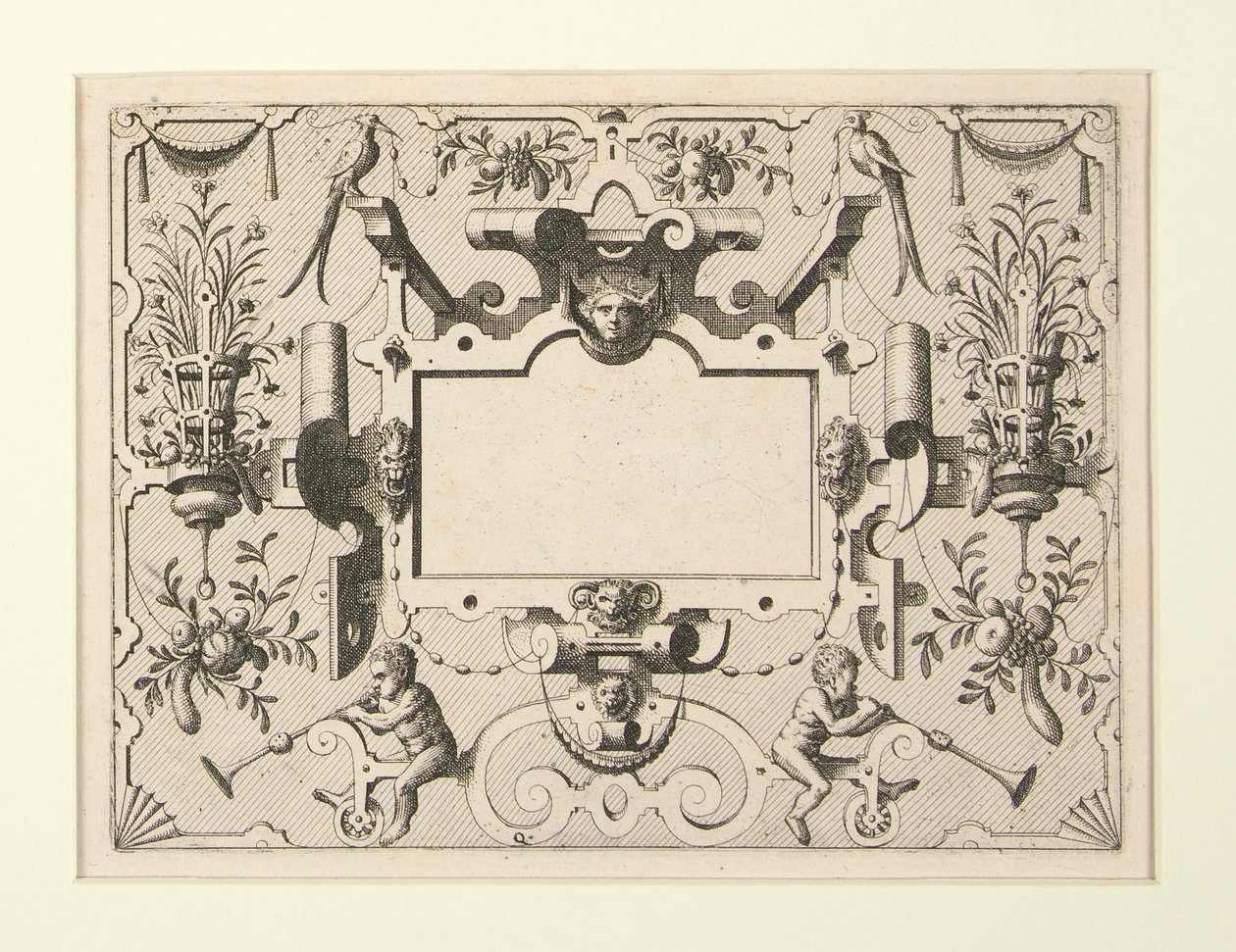 16 disegni di cartigli ornamentali da Hans Vredeman de Vries